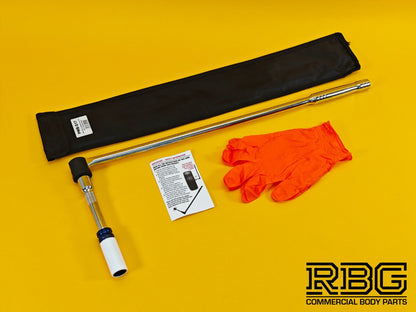 Vehicle Wheel Brace Kit 17mm Pro Sleeved Socket Protective Gloves Extension Bar