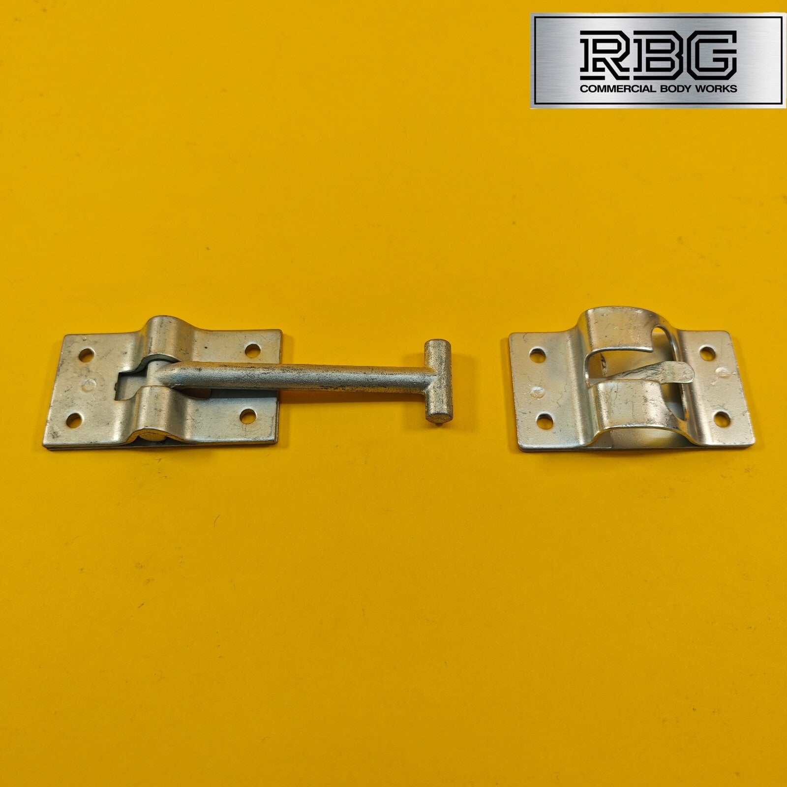 Door Retainer 105mm Hook & Catch Plate Horsebox Trailer Truck Caravan Barn 1Pc