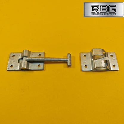 Door Retainer 105mm Hook & Catch Plate Horsebox Trailer Truck Caravan Barn 1Pc