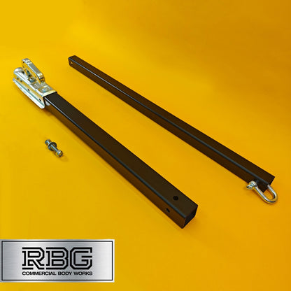 Vehicle Recovery Tow Pole 3.5Ton Ridged Towing Bar 1.8m 3500kg 2pc Steel Car Van