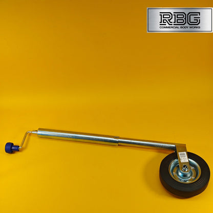 42mm Jockey Wheel For Trailer / Caravan 100Kg Standard Duty 480-750mm Extension