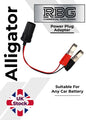 Car Battery to Power Plug Adapter Cable Folder, Auto Battery Alligator Clip