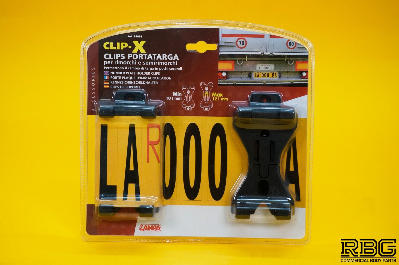 Number Plate Clips PAIR Spring Loaded Quick Release Holder Car Trailer Caravan