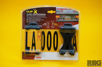 Number Plate Clips PAIR Spring Loaded Quick Release Holder Car Trailer Caravan