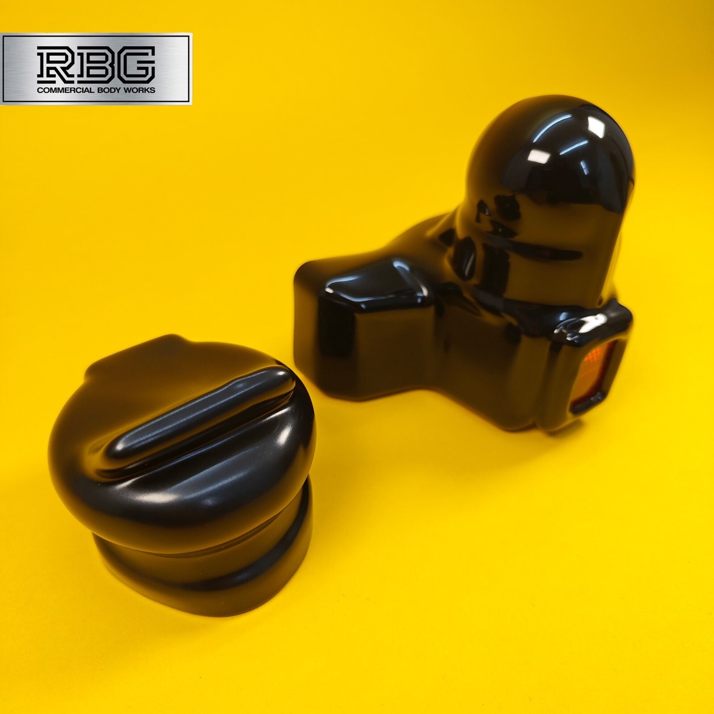 TowBall + Socket Cover Black PVC 50mm Towballs & 7 or 13 Pin Sockets Reflector