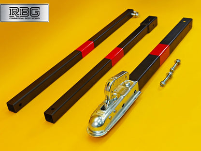 Vehicle Recovery Tow Pole 3.5Ton With Red Reflector 2.6m 3500kg 3pc Car Van UK