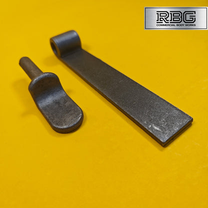 Straight Hinge & Gudgeon Pin Set SC Trailer Pick Up Tipper Tailgate Dropside