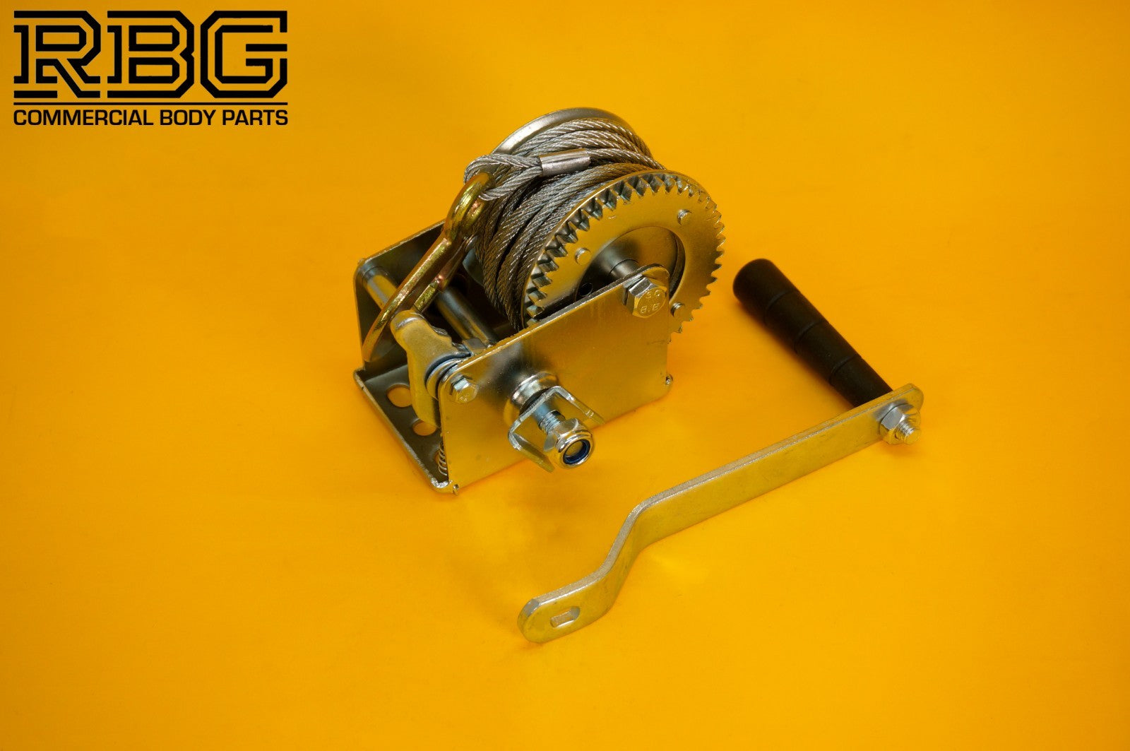Manual Hand Winch 600lb + Steel Rope 8m & Hook Trailer Caravan Boat Winch Marine