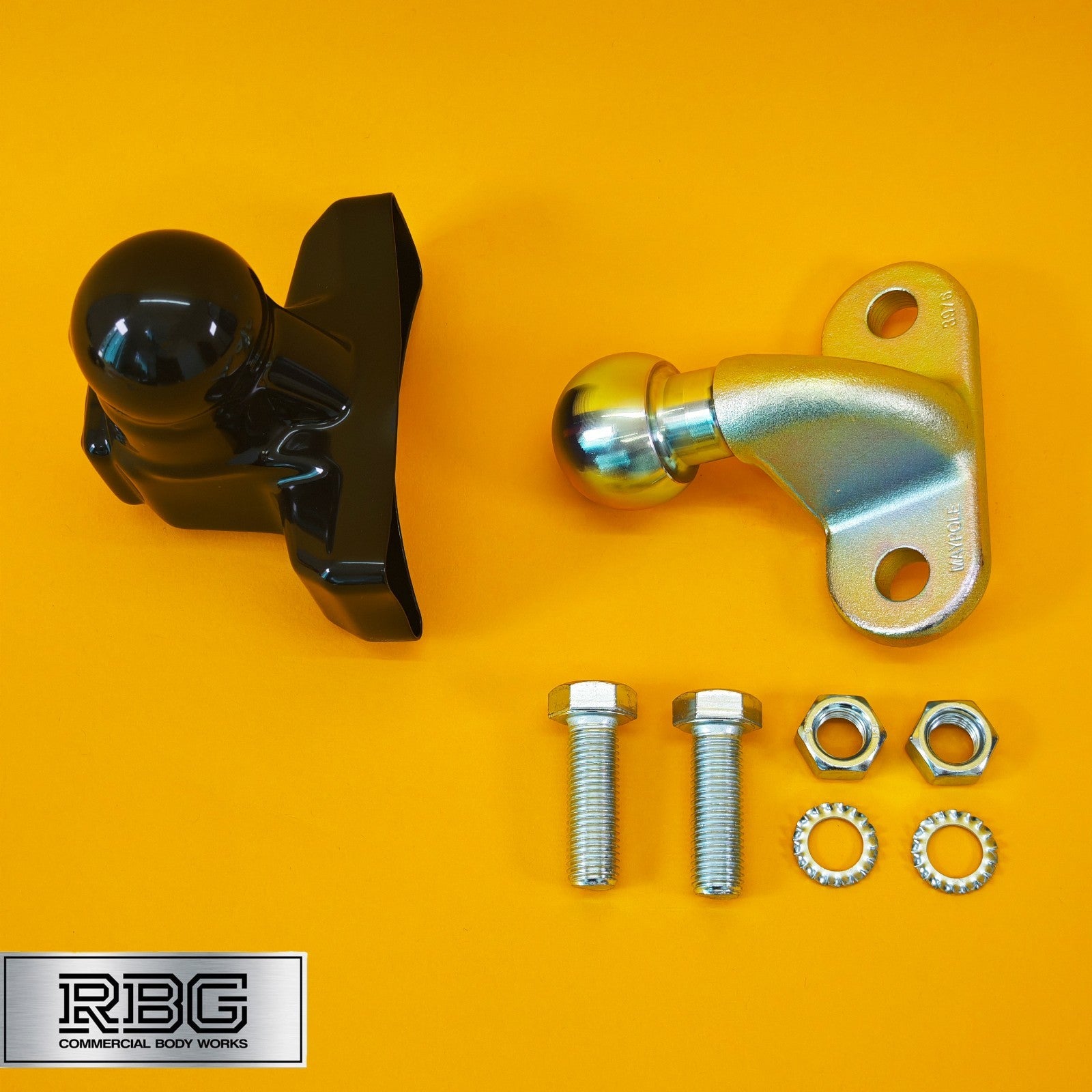 Tow Ball + Cover PVC With Reflector 50mm Tow Hitch Gold E Approved Caravan UK