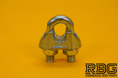 Wire Rope Grip 6mm Steel Cable Grip Bull Dog Clamp U Bolt Zinc Plated Heavy Duty