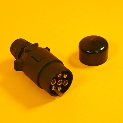 Plastic Plug & Cover SET 12N Type 7 Pin for Towing Trailer Caravan Horsebox PVC