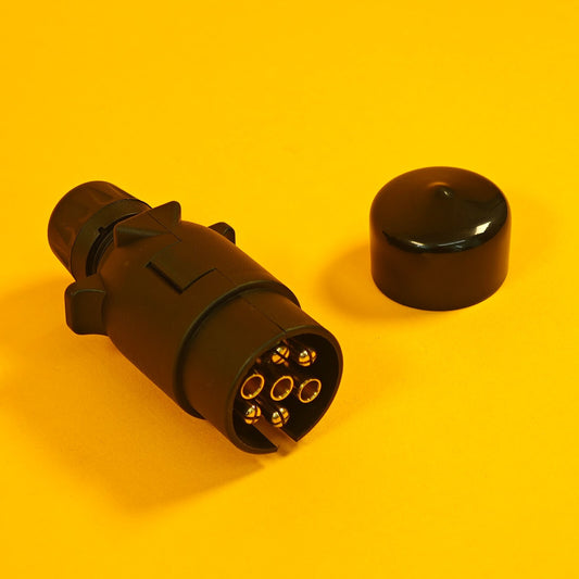 Plastic Plug & Cover SET 12N Type 7 Pin for Towing Trailer Caravan Horsebox PVC