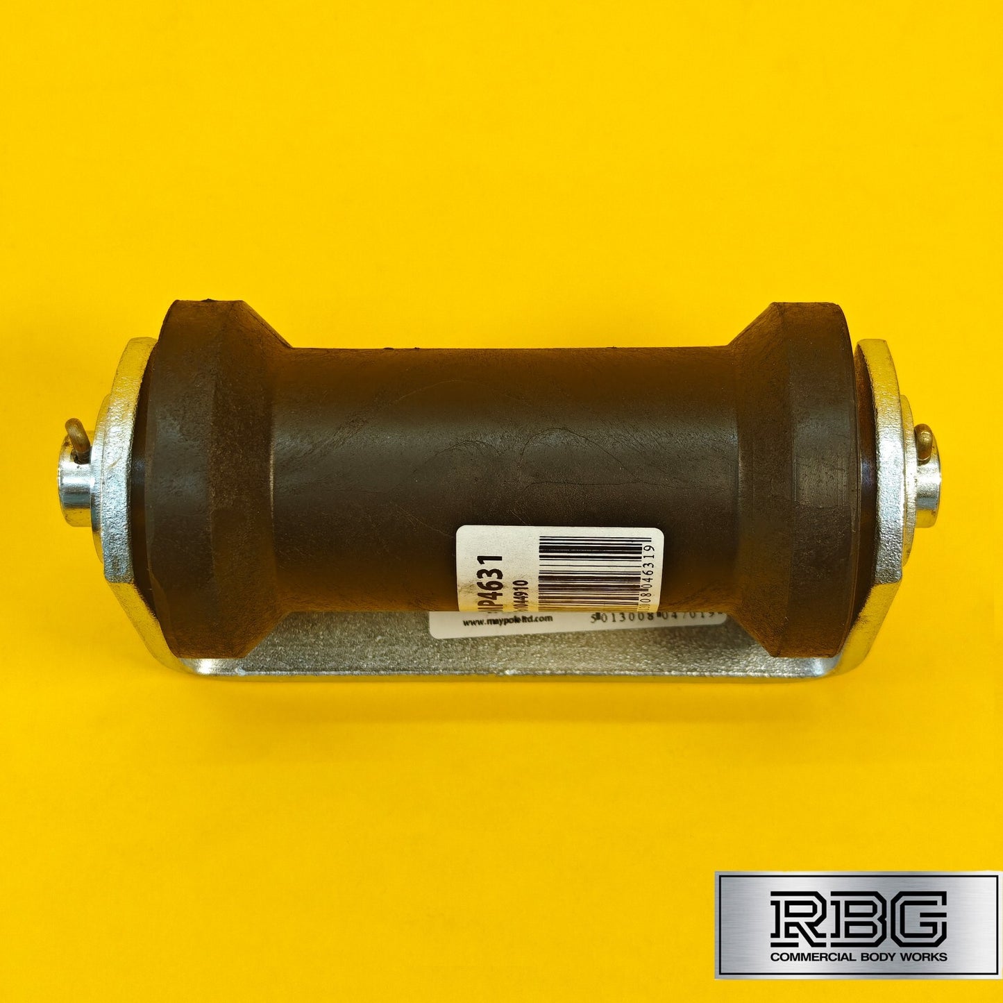 Keel Roller + Bracket 19mm Bore Flat for Boat Trailers Non-Marking Polyurethane