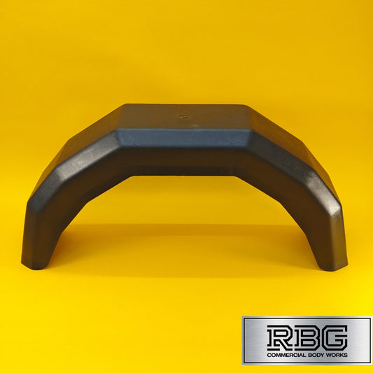 13 Inch Plastic Mudguard Single 760mm x 210mm for Trailer 13″ Wheels Black UK