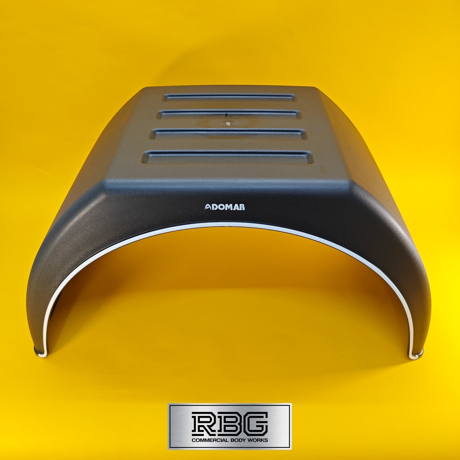 Twin Wheel Mudguard Flat Top Plastic 920X450mm Black Mud Flap Domar Truck UK