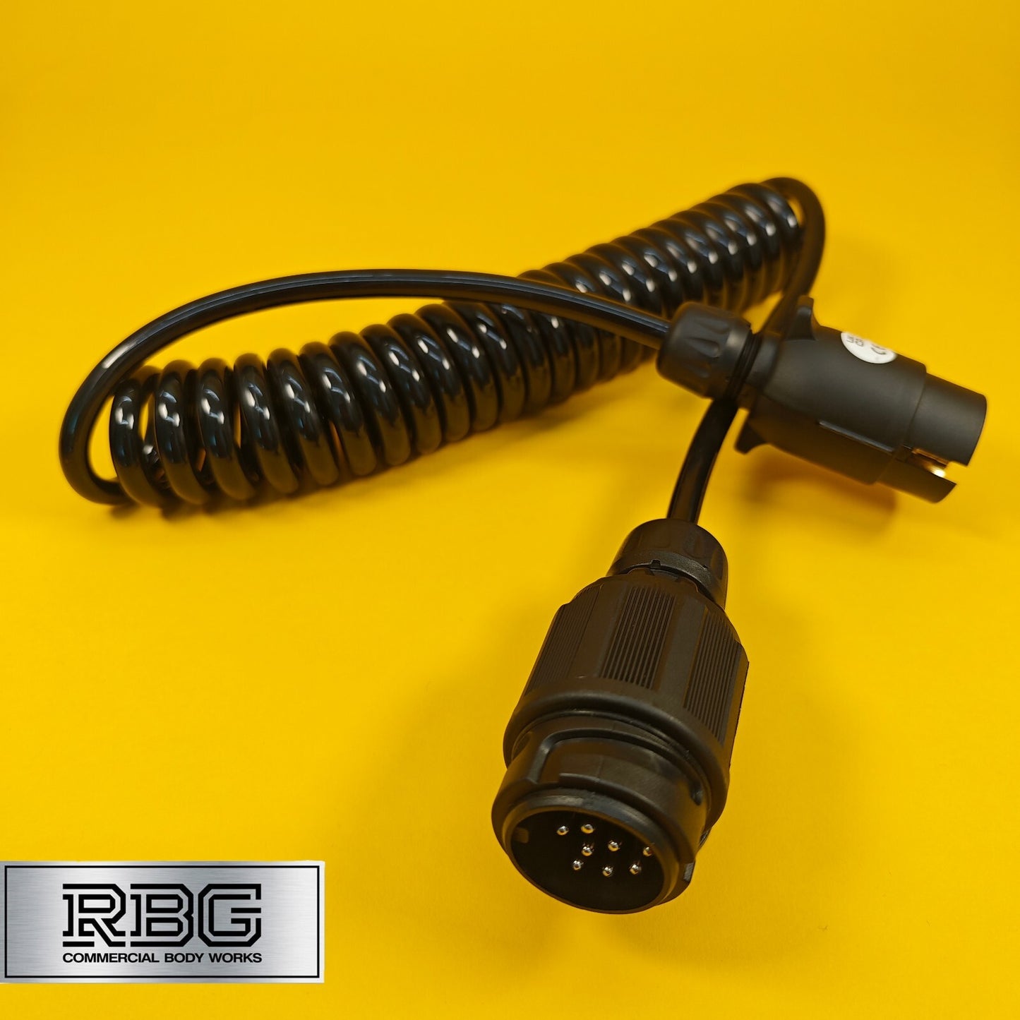 Conversion Lead 7 to 8 Pin Plug 2.5m Curly Cable Wire 13 Pin Type Towing Trailer