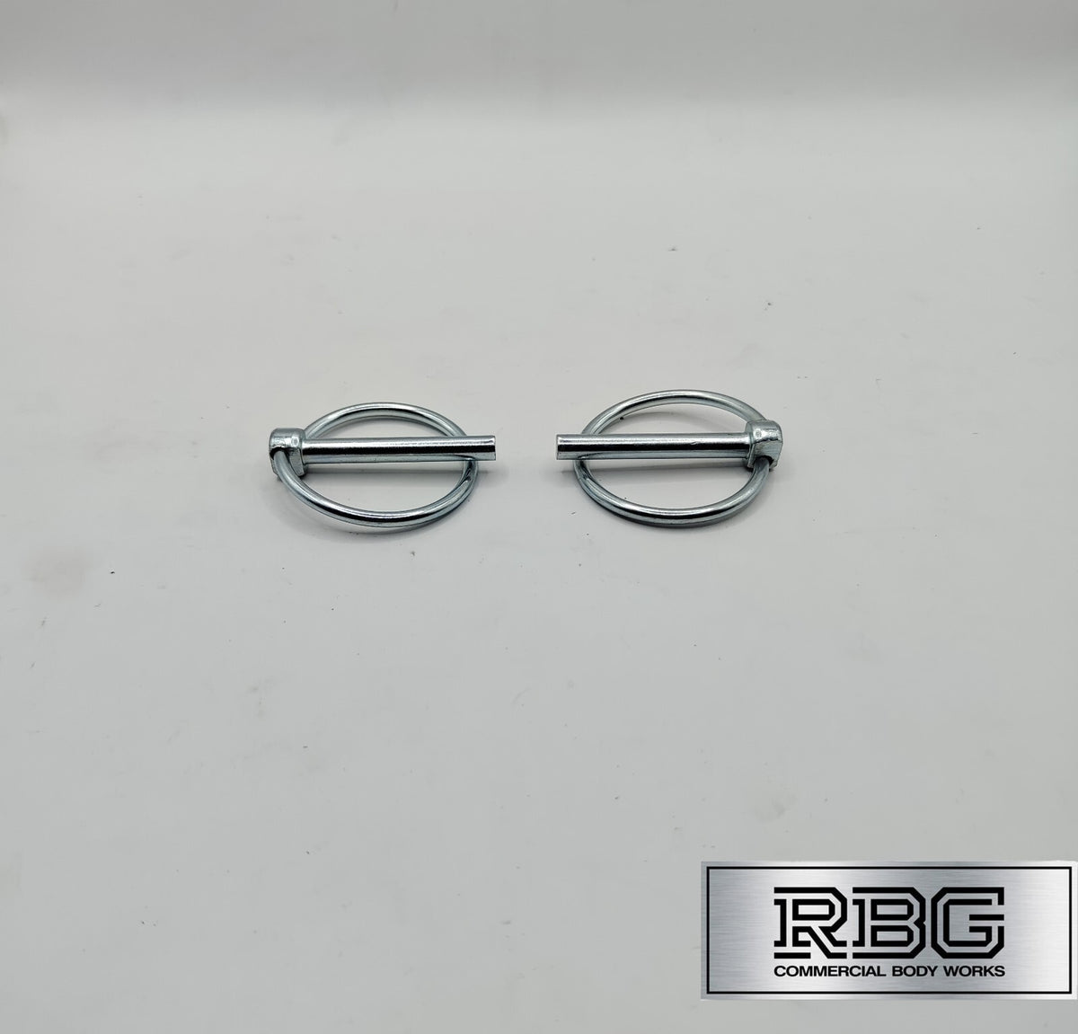 2x Lynch Pins Ø6 x 45mm Zinc Plated Steel Linch Pins Trailer, Tractor, Truck