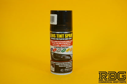 Lens Tint Spray SMOKE BLACK Light E-TECH 150ML Aerosol Glass Plastic Headlamp