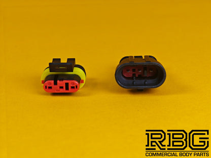 SuperSeal Connector Pair Assembly AMP 3 Way Female/Male Wiring Waterproof IP67