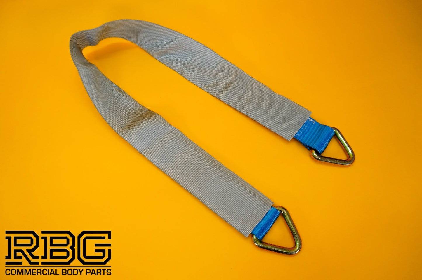 Axle Recovery Strap 5ton 50mm D-Rings + Protector 1m Lashing Cargo Heavy Duty