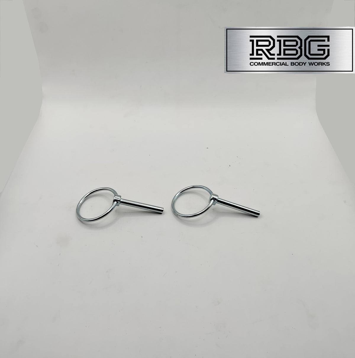 2x Lynch Pins Ø6 x 45mm Zinc Plated Steel Linch Pins Trailer, Tractor, Truck