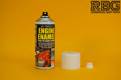 Engine Enamel Spray Coating ORANGE 400ml E-TECH Heat Resistant Paint Car Vehicle