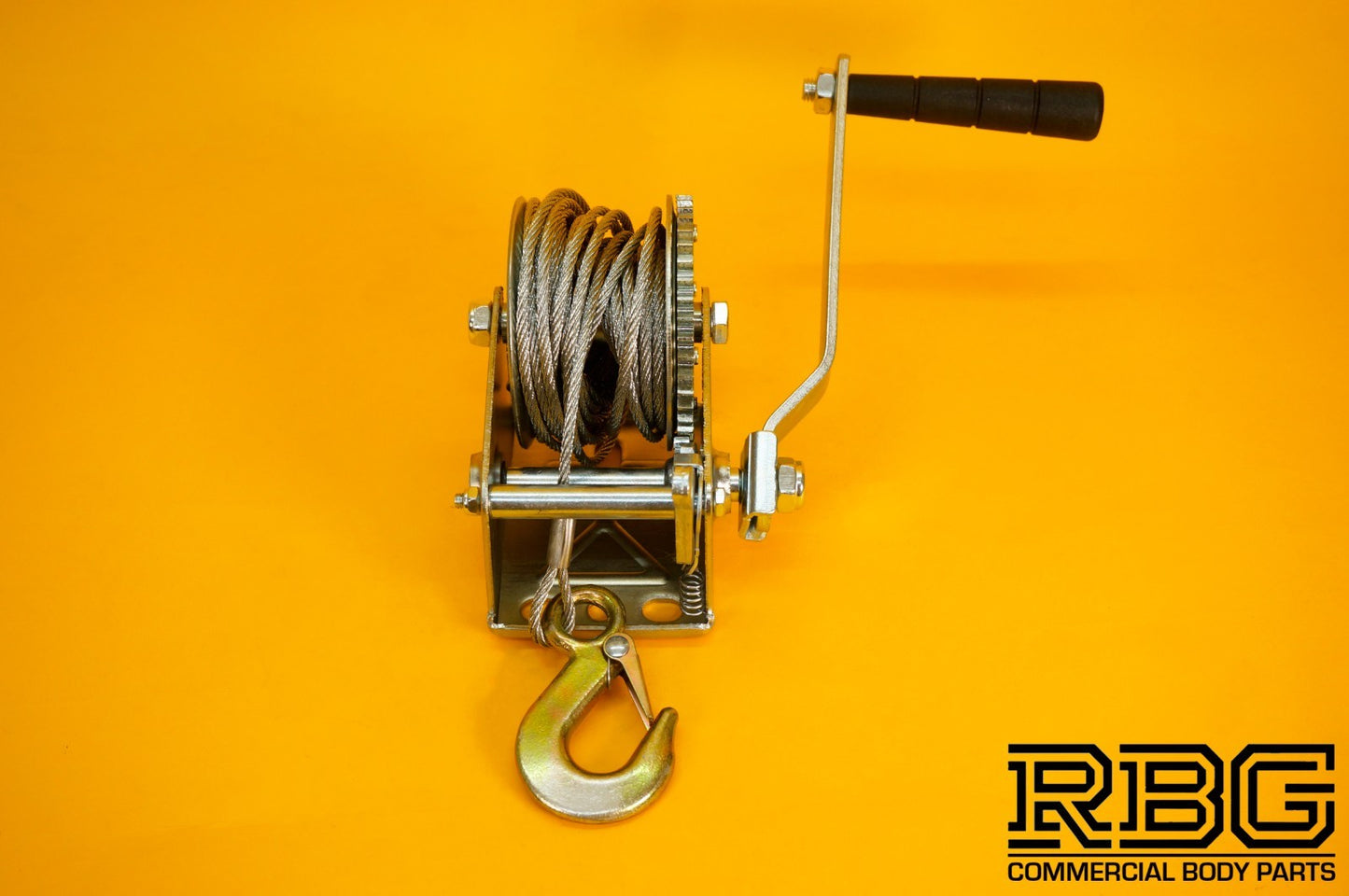 Manual Hand Winch 600lb + Steel Rope 8m & Hook Trailer Caravan Boat Winch Marine