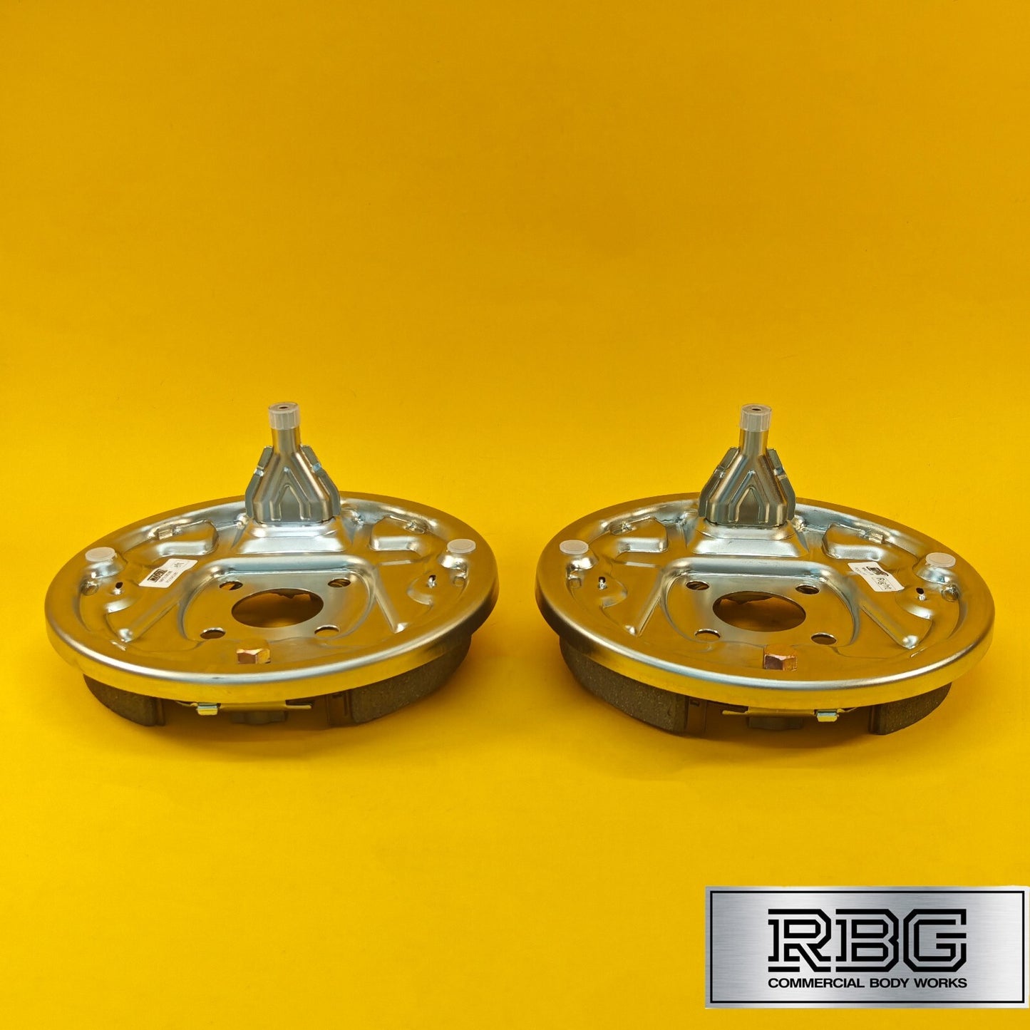 250x40 Back Plates for Brake Drums Bolt On PAIR Knott Ifor Williams Trailers UK