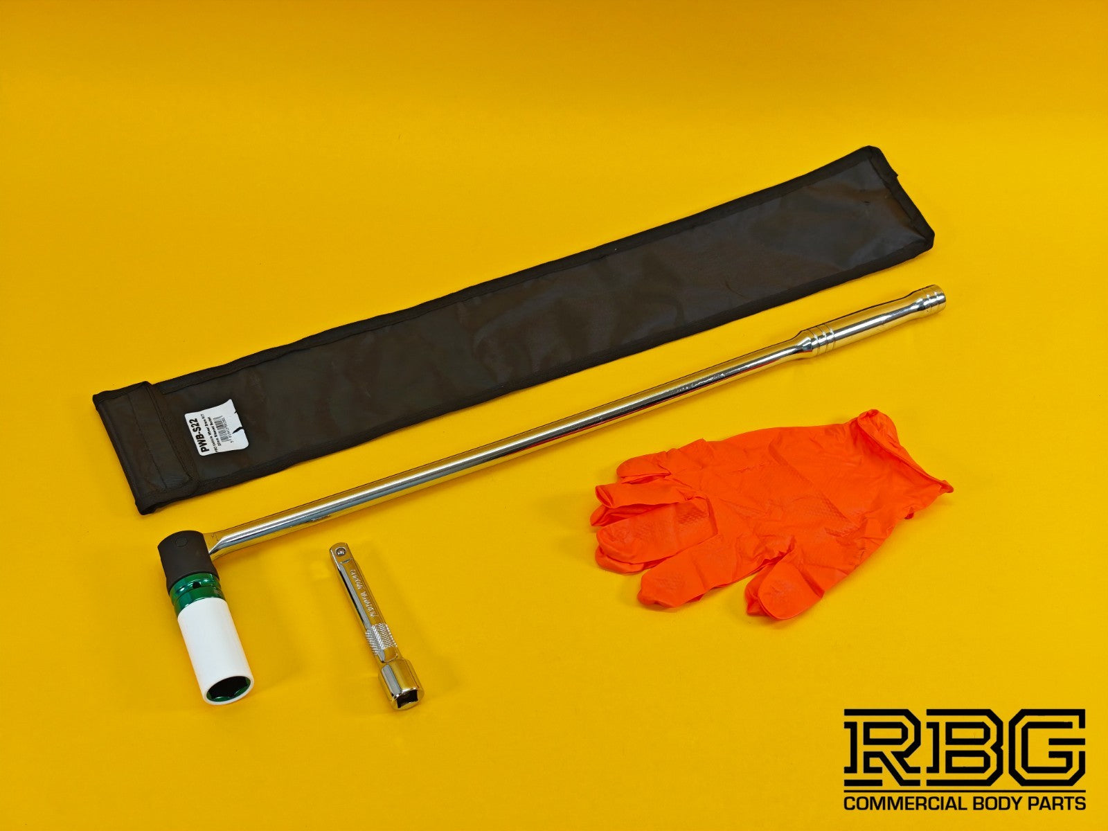 Vehicle Wheel Brace Kit 22mm Pro Sleeved Socket Protective Gloves Extension Bar
