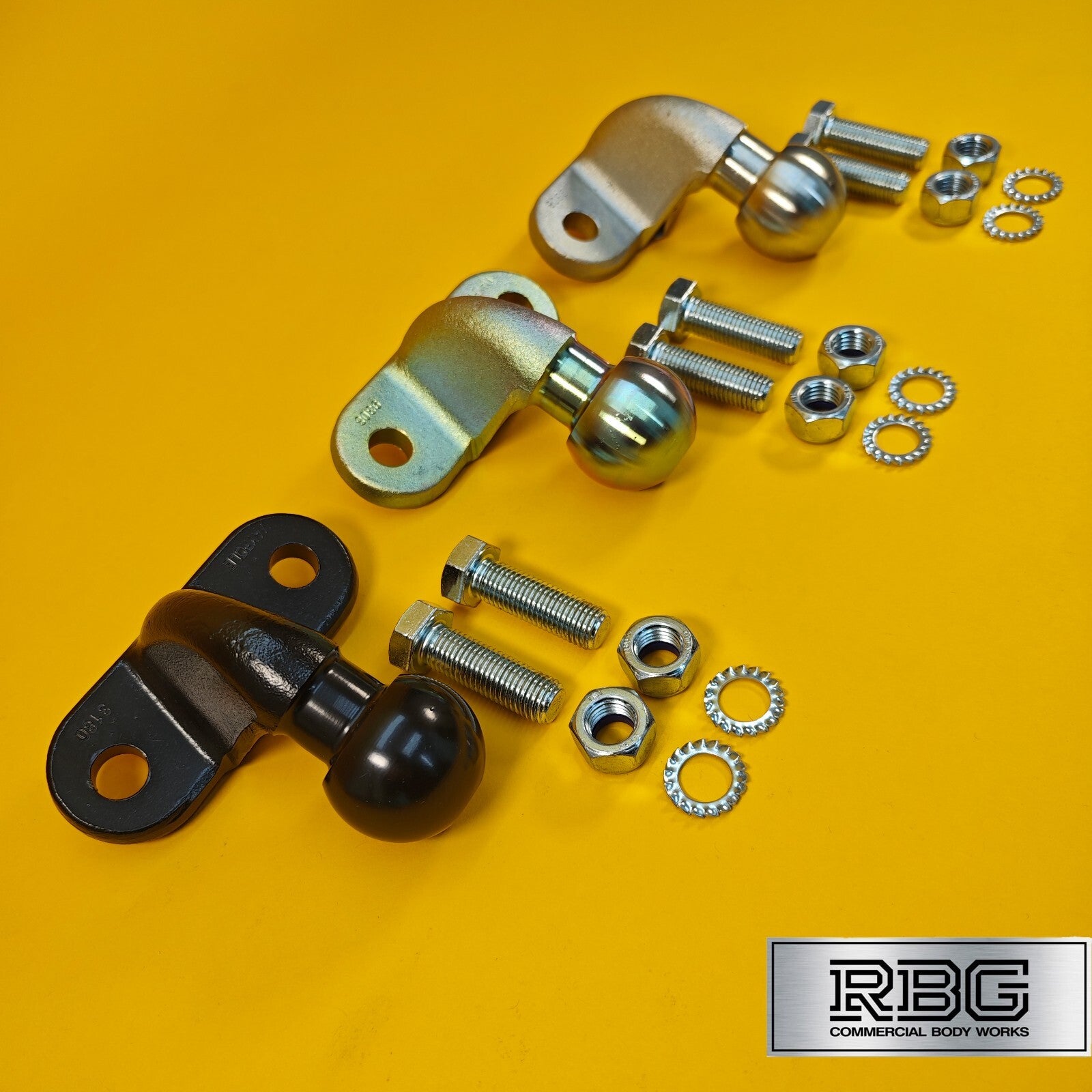 50mm Tow Ball Heavy Duty Standard Tow Hitch E approved 3.5t Gold/Black/Silver