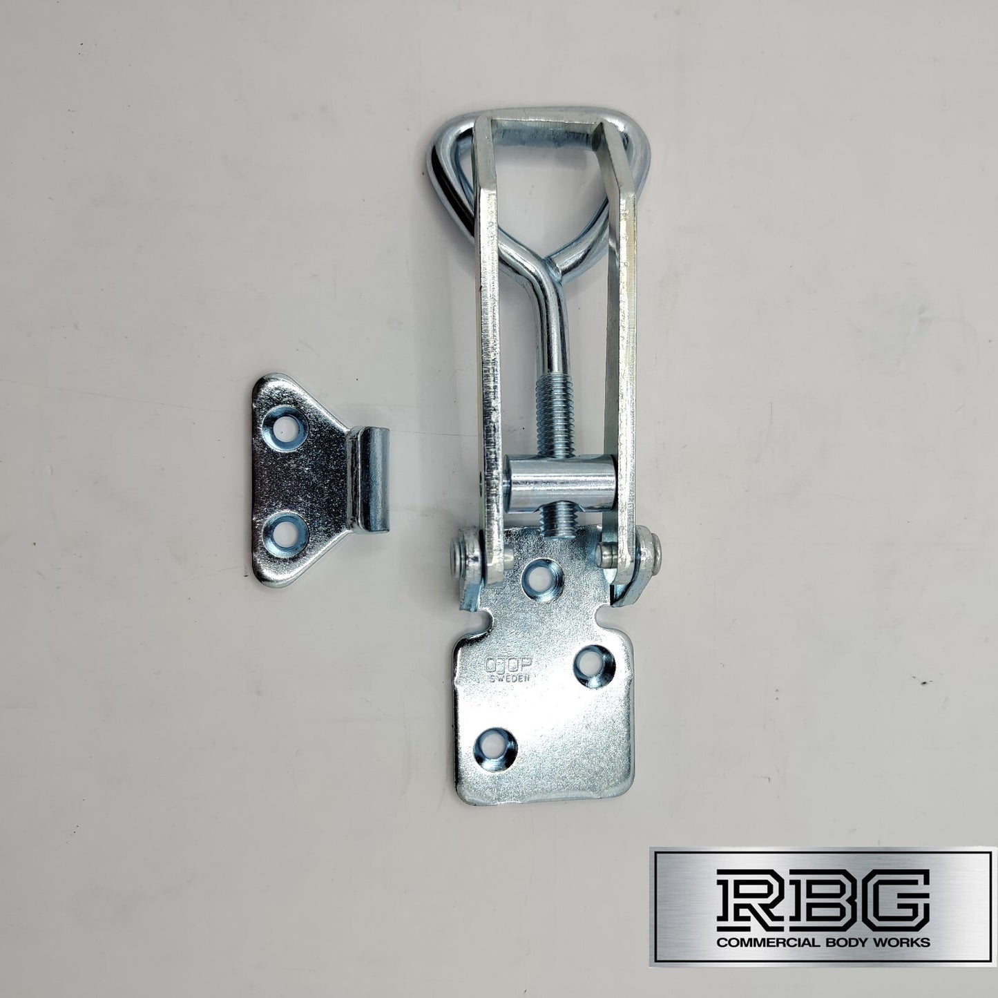 Over Centre Fastener OJOP  + Catch Plate LARGE NON-LOCKING Trailer Truck Caravan