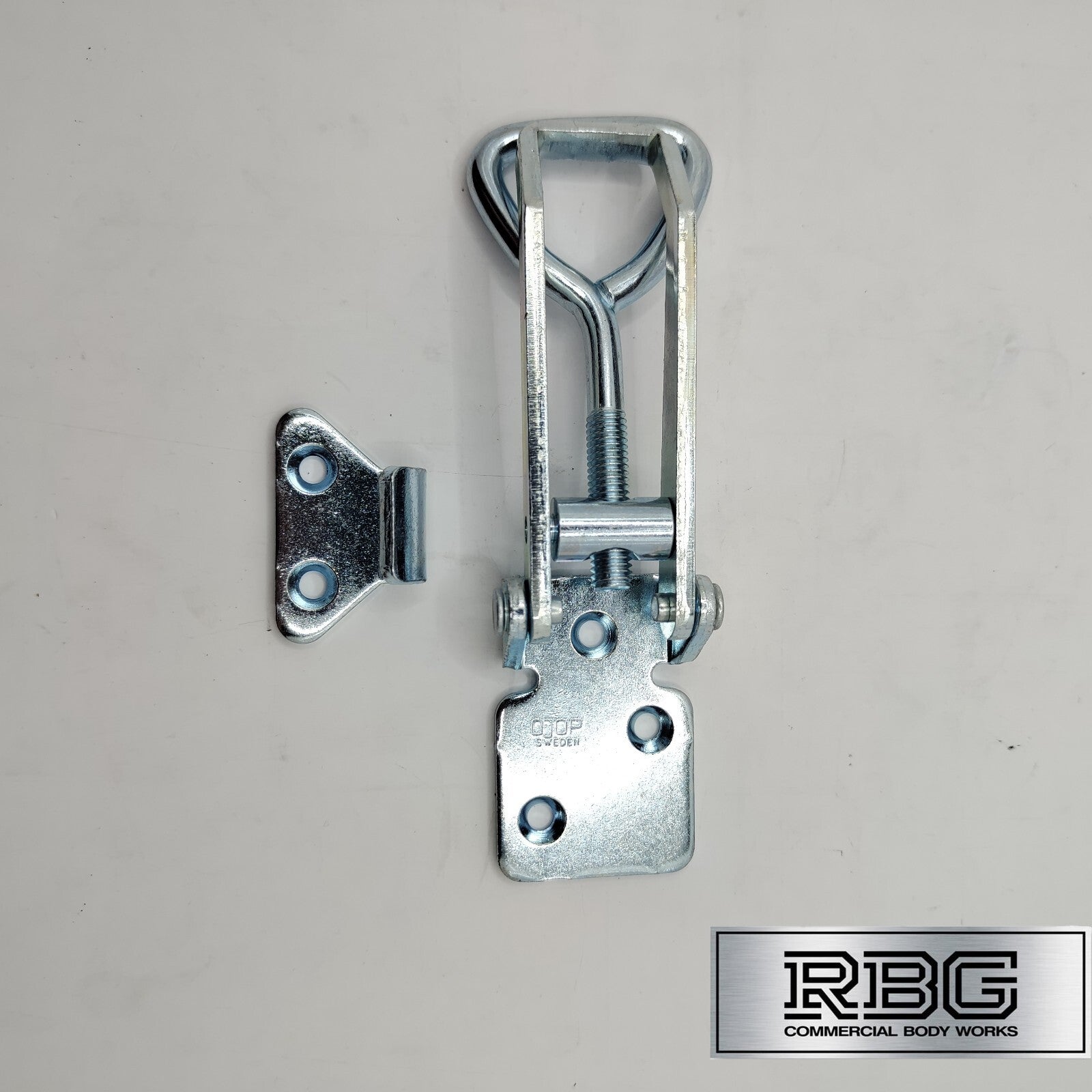 Over Centre Fastener OJOP  + Catch Plate LARGE NON-LOCKING Trailer Truck Caravan