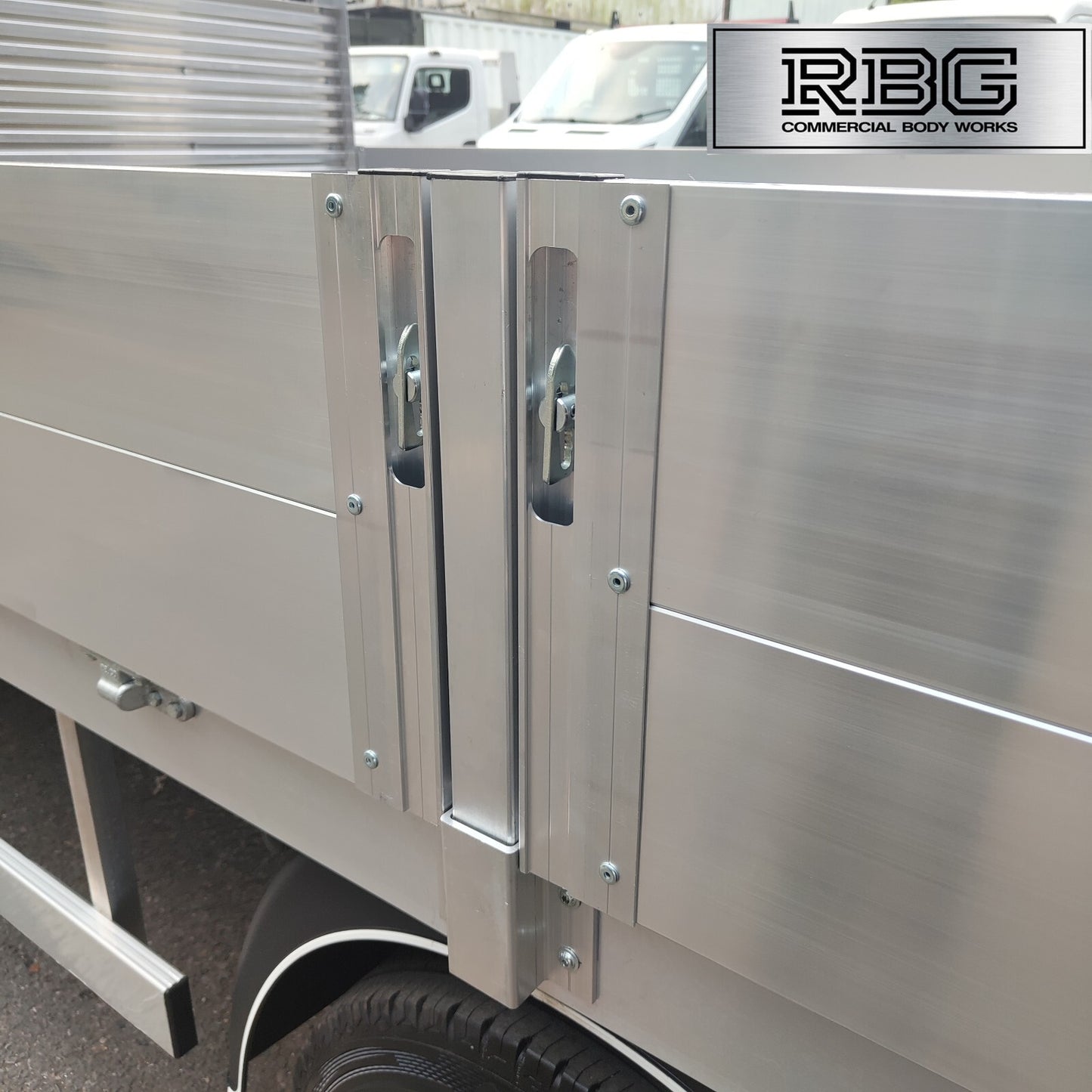 2x  Dropside Centre Pillars Aluminium Trailer Vehicle Truck Tailgate Plank 400mm