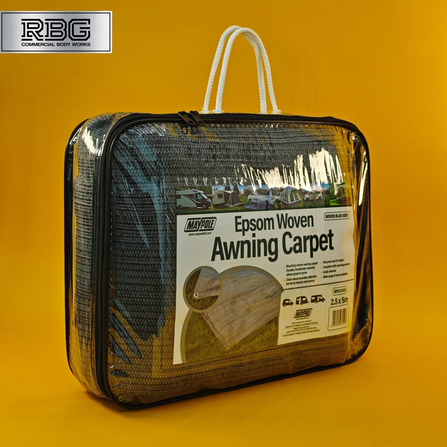 Awning Carpet Breathable Woven For Tent Caravan Campervan Camping 2.5m x 5m UK
