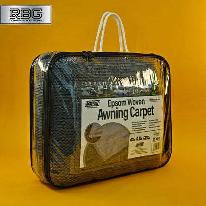 Awning Carpet Breathable Woven For Tent Caravan Campervan Camping 2.5m x 5m UK