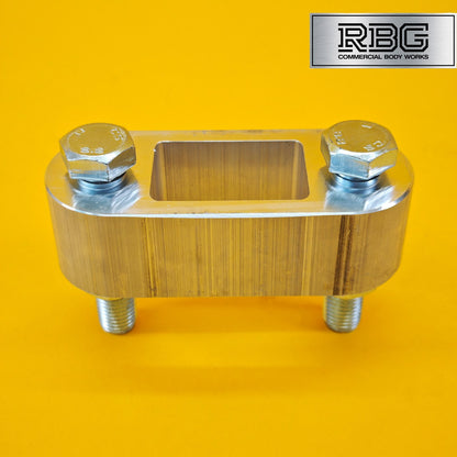 Tow Bar Ball Spacer Extension + 80mm Bolts & Nuts 38mm Block Trailer Caravan UK