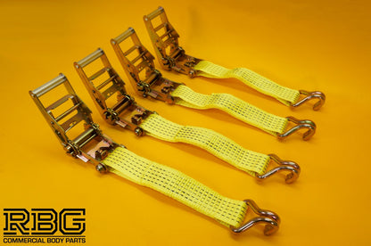 Axle Recovery Strap + Winching Assistance Strap + 4x Tie Down Ratchet Strap 5ton