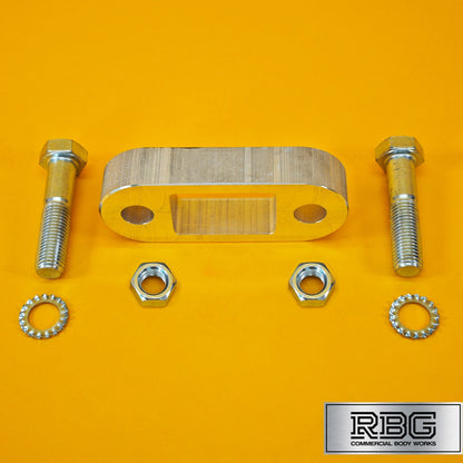 Tow Bar Ball Spacer Extension + 70mm Bolts & Nuts 25mm Block Trailer Caravan UK