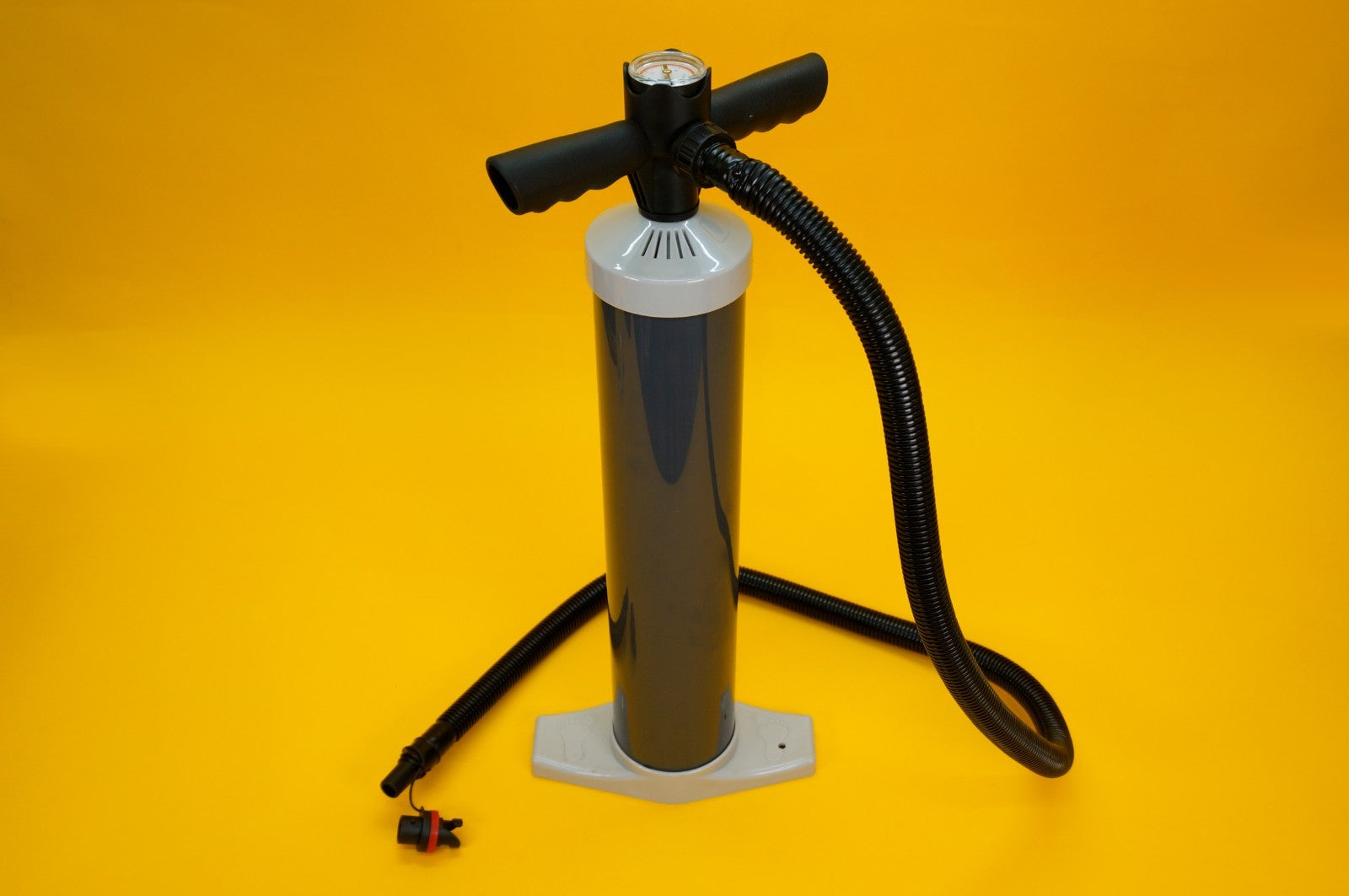 Air Hand Pump with Pressure Gauge for Inflatable Tents Awnings 2.2L Large Barrel