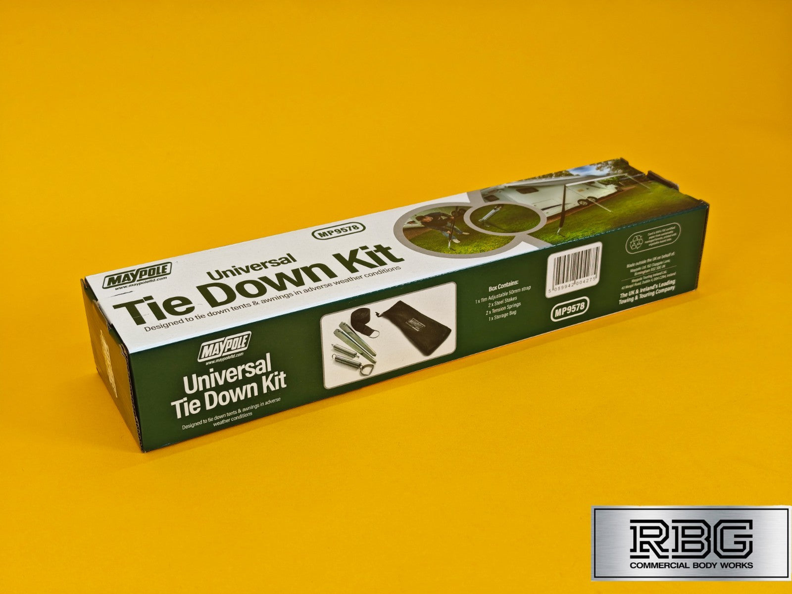 Awning Tie Down Kit Universal Storm Strap for Motorhome Caravan Heavy-Duty UK