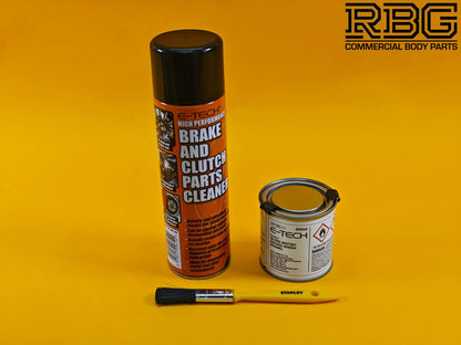 Brake Caliper Paint Kit BRITISH RACING GREEN Paint + Cleaner + Brush E-TECH UK