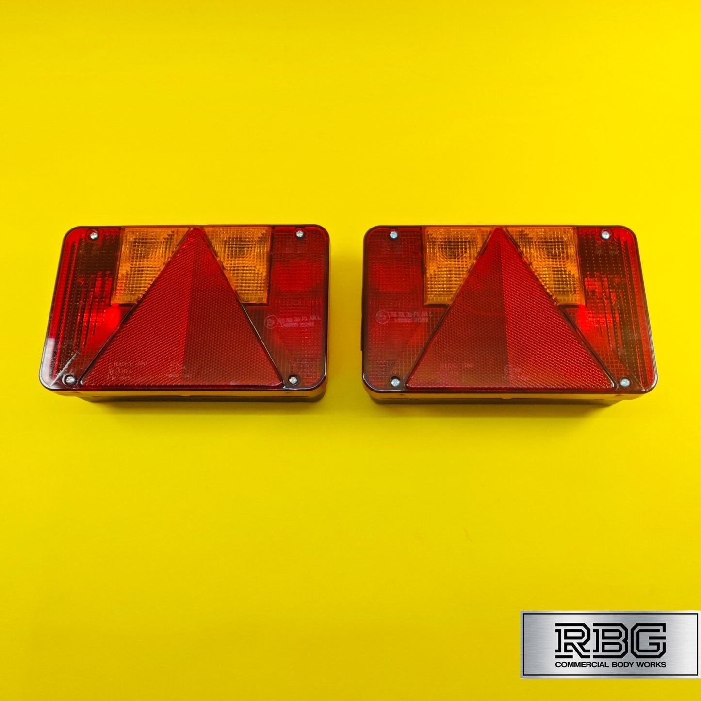 Rear Combination Light LEFT & RIGHT PAIR Radex Lamp for Trailer 6 Function 12V