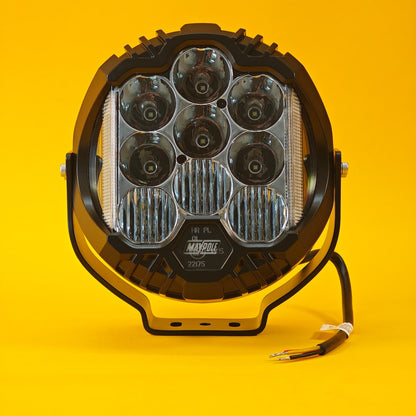 LED Driving Light 9" Inch Spot Flood Dual Beam Long Distance Round Light 12/24V