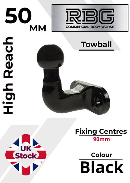 Tow Ball Spacer Bumper Bolt Sets Maypole 50mm Tow Ball Trailer Truck 4x4 Towbar