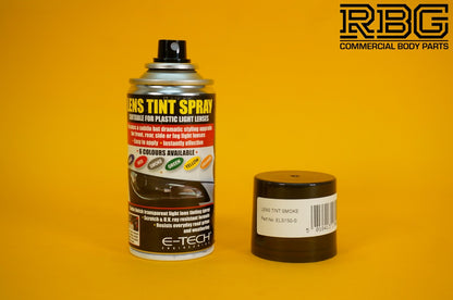 Lens Tint Spray SMOKE BLACK Light E-TECH 150ML Aerosol Glass Plastic Headlamp