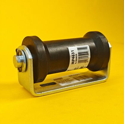 Keel Roller + Bracket 19mm Bore Flat for Boat Trailers Non-Marking Polyurethane