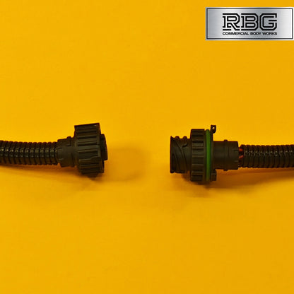 6/7 Pin Connector Plug F/M Twist Lock Rear Light Wiring Loom Harness 1m Cable