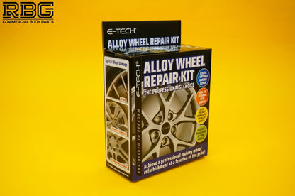 Alloy Wheel Refurbishment Repair Kit BLACK Wheel Spray Paint + Lacquer E-TECH