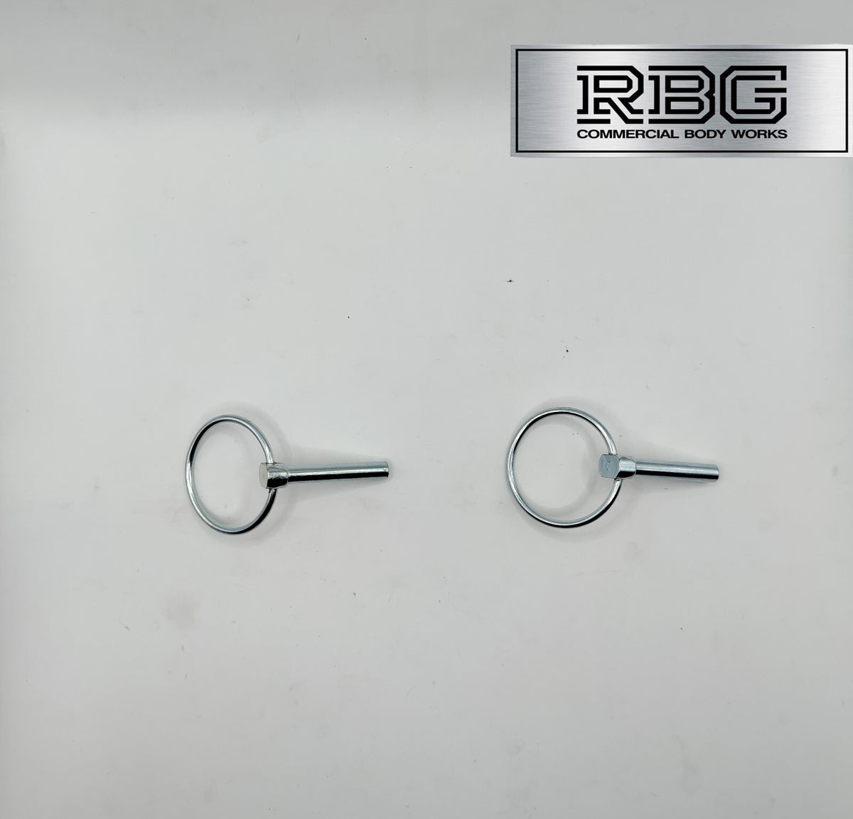 2x Lynch Pins Ø8 x 44.5mm Zinc Plated Steel Linch Pins Trailer, Tractor, Truck
