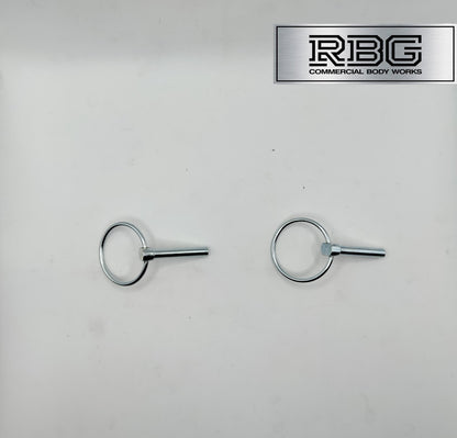 2x Lynch Pins Ø8 x 44.5mm Zinc Plated Steel Linch Pins Trailer, Tractor, Truck